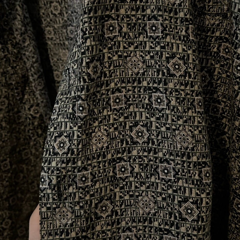 Patterned Button-Up Shirt